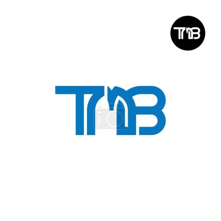 Téléchargez les illustrations : Lettre TMB Monogram Logo Design - en licence libre de droit