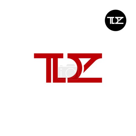 Téléchargez les illustrations : Lettre TDZ Monogram Logo Design - en licence libre de droit