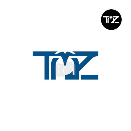 Téléchargez les illustrations : Lettre TMZ Monogram Logo Design - en licence libre de droit
