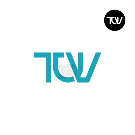 Illustration for Letter TUV Monogram Logo Design - Royalty Free Image