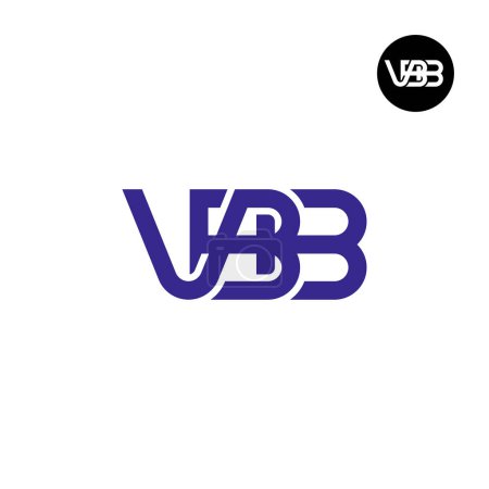Téléchargez les illustrations : Lettre VBB Monogram Logo Design - en licence libre de droit