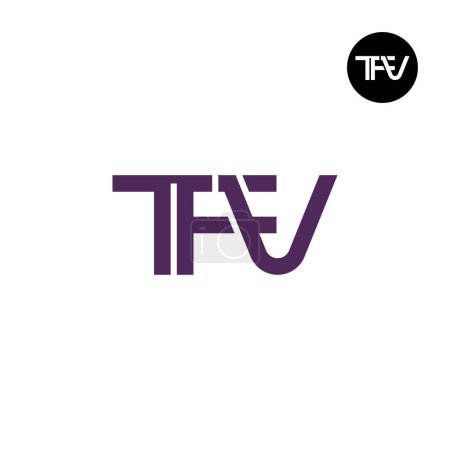 Carta TFV Monograma Logo Diseño
