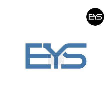 Ilustración de Diseño de monograma de letra de logotipo de EYS - Imagen libre de derechos