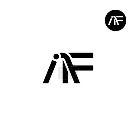 Illustration for IAF Logo Letter Monogram Design - Royalty Free Image