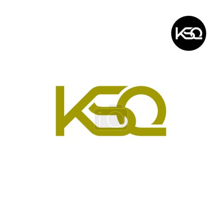 Illustration for KSQ Logo Letter Monogram Design - Royalty Free Image