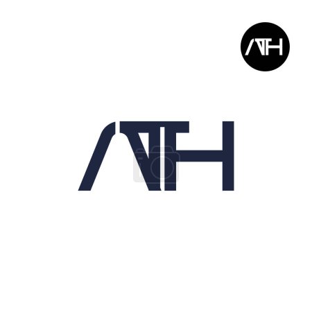 Carta ATH Monograma Logo Diseño