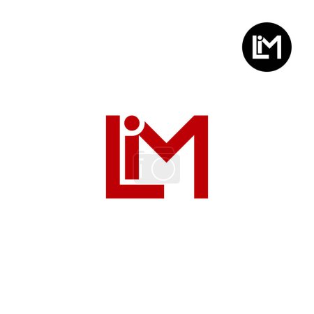 Illustration for Letter LIM Monogram Logo Design - Royalty Free Image
