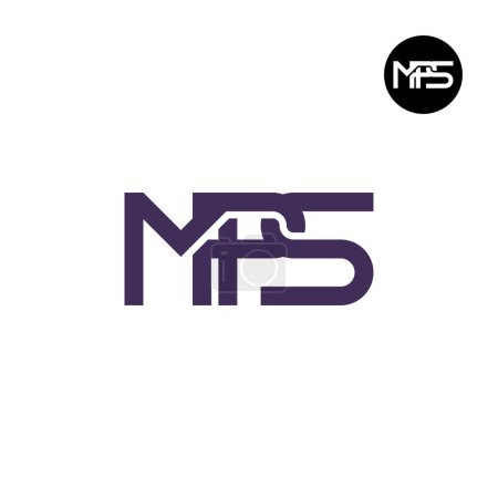 Letra MPS Monograma Logo Design