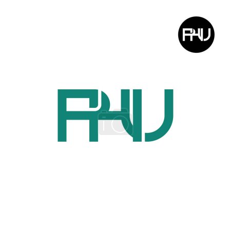 Letter PHU Monogram Logo Design