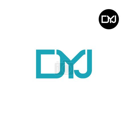 Ilustración de DYJ Logo Letter Monogram Design - Imagen libre de derechos