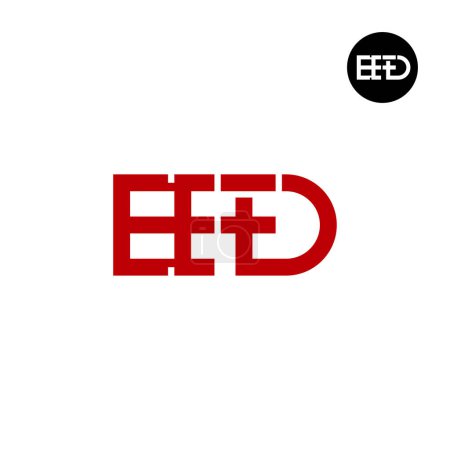 Ilustración de EFD Logo Letter Monogram Design - Imagen libre de derechos