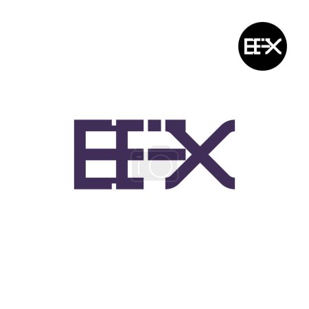 Ilustración de EFX Logo Letter Monogram Design - Imagen libre de derechos