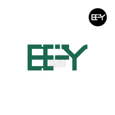 Ilustración de EFY Logo Letter Monogram Design - Imagen libre de derechos