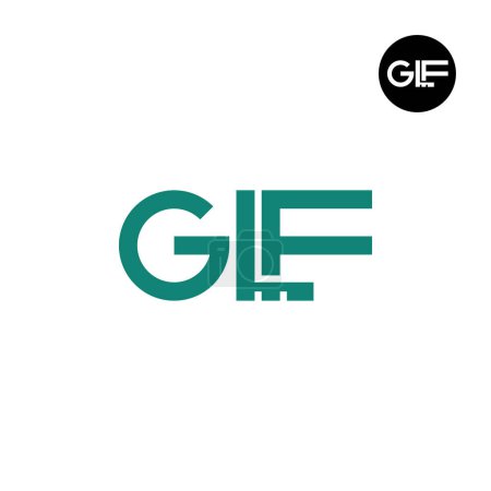 Ilustración de GLF Logo Letter Monogram Design - Imagen libre de derechos