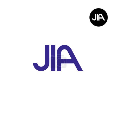 Illustration for JIA Logo Letter Monogram Design - Royalty Free Image
