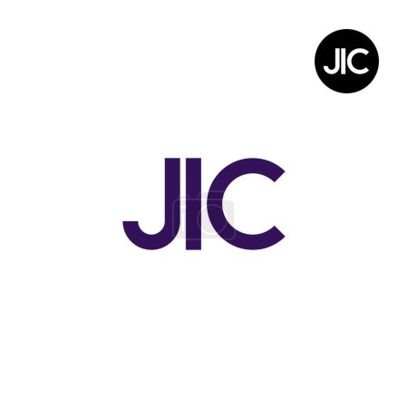 Ilustración de JIC Logo Letter Monogram Design - Imagen libre de derechos