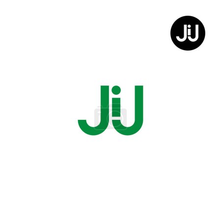 Ilustración de JIJ Logo Letter Monogram Design - Imagen libre de derechos