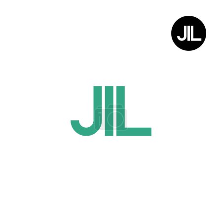Ilustración de JIL Logo Letter Monogram Design - Imagen libre de derechos