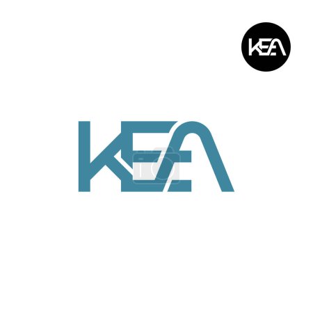 Ilustración de KEA Logo Letter Monogram Design - Imagen libre de derechos