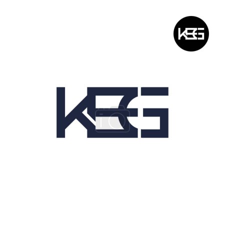 Ilustración de KEG Logo Letter Monogram Design - Imagen libre de derechos