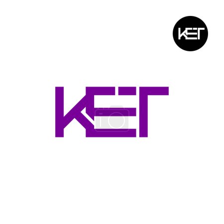 KET Logo Letter Monogram Design