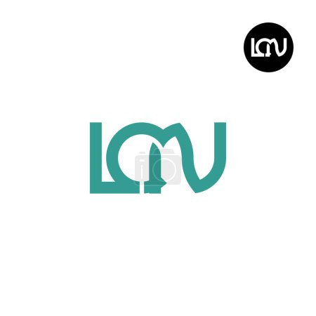 Ilustración de LCN Logo Letter Monogram Design - Imagen libre de derechos