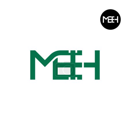 MEH Logo Letter Monogram Design