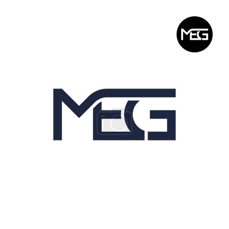 Illustration for MEG Logo Letter Monogram Design - Royalty Free Image