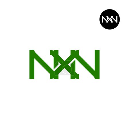 Ilustración de NXN Logo Letter Monogram Design - Imagen libre de derechos