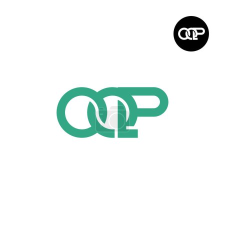 Ilustración de OQP Logo Letter Monogram Design - Imagen libre de derechos