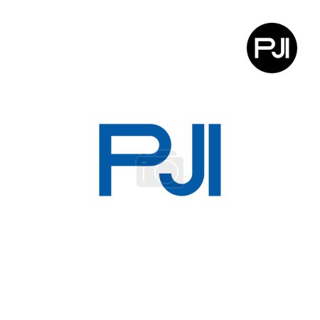 Illustration for PJI Logo Letter Monogram Design - Royalty Free Image