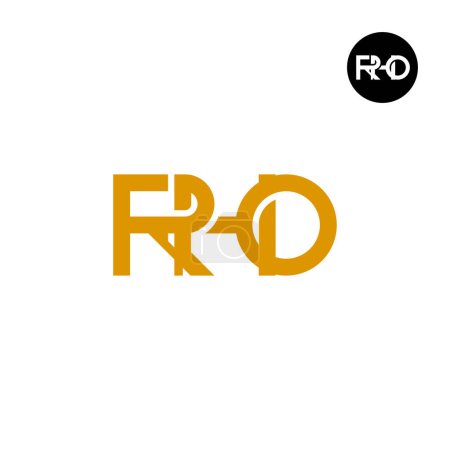 Ilustración de RHO Logo Letter Monogram Design - Imagen libre de derechos