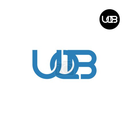 Ilustración de UQB Logo Letter Monogram Design - Imagen libre de derechos