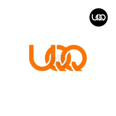 Ilustración de UQQ Logo Letter Monogram Design - Imagen libre de derechos