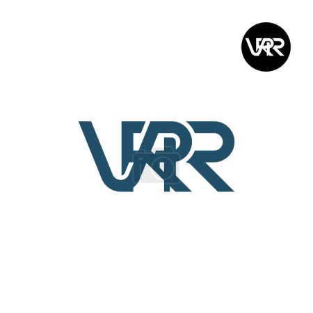 Ilustración de VRR Logo Letter Monogram Design - Imagen libre de derechos