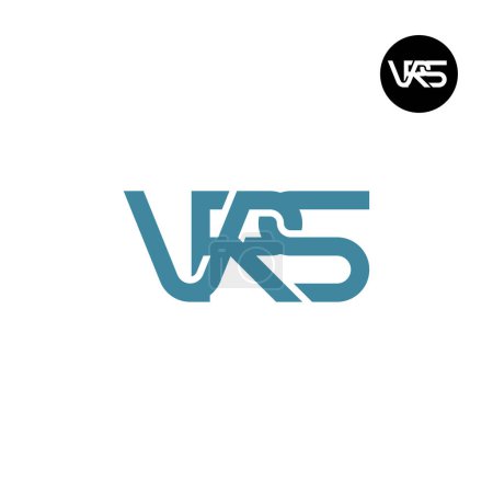 Ilustración de Diseño de monograma de letra de logotipo VRS - Imagen libre de derechos