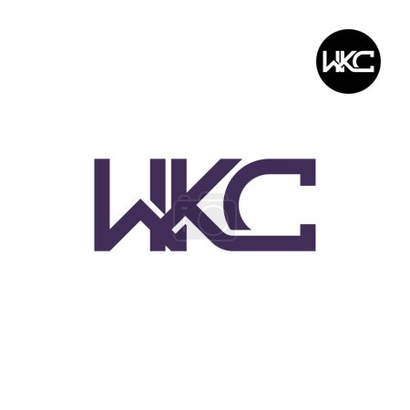 Ilustración de WKC Logo Letter Monogram Design - Imagen libre de derechos