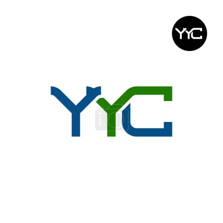 Ilustración de YYC Logo Letter Monogram Design - Imagen libre de derechos