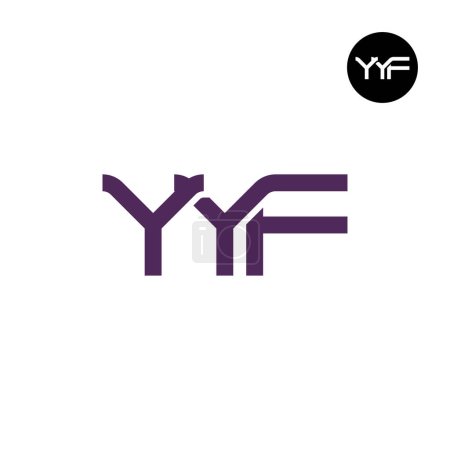 Ilustración de YYF Logo Letter Monogram Design - Imagen libre de derechos