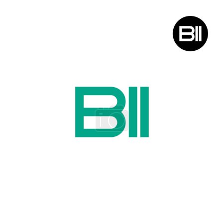 Ilustración de BII Logo Letter Monogram Design - Imagen libre de derechos