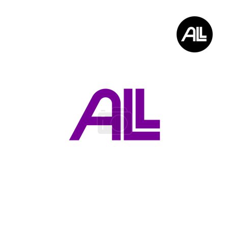 ALLE Logo Letter Monogramm Design