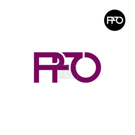 PFO Logo Letter Monogramm Design