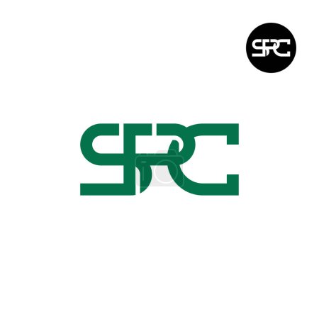 Diseño de monograma de letra de logotipo SPC