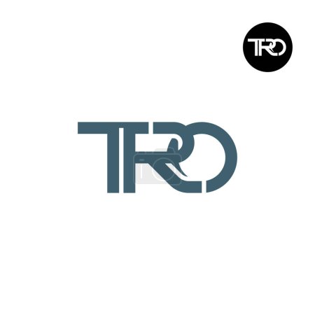 Illustration for TRO Logo Letter Monogram Design - Royalty Free Image