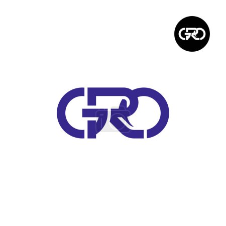 GRO Logo Letter Monogram Design