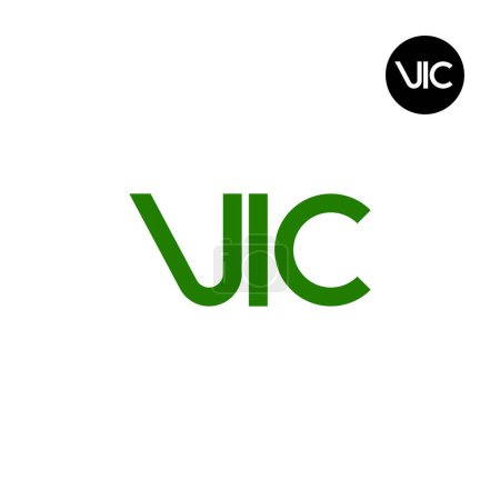 Téléchargez les illustrations : VIC Logo Lettre Monogramme Design - en licence libre de droit