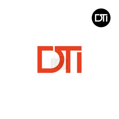 DTI Logo Letter Monogram Design