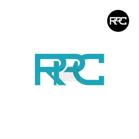 Diseño de monograma de letra de logotipo RPC