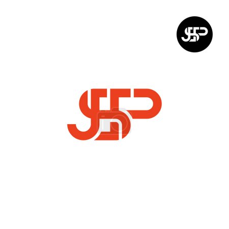 Diseño de monograma de letra de logotipo JSP