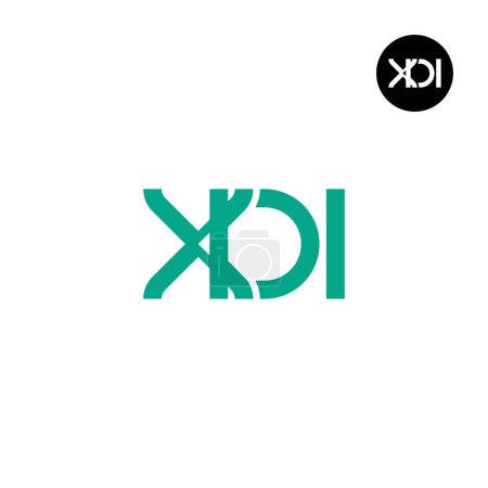 Illustration for XDI Logo Letter Monogram Design - Royalty Free Image